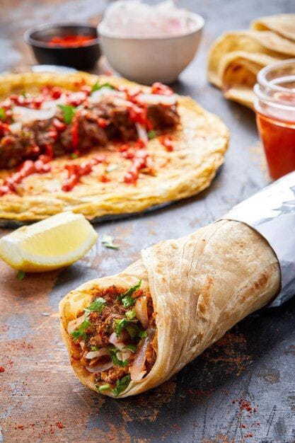Reshmi Kabab Roll